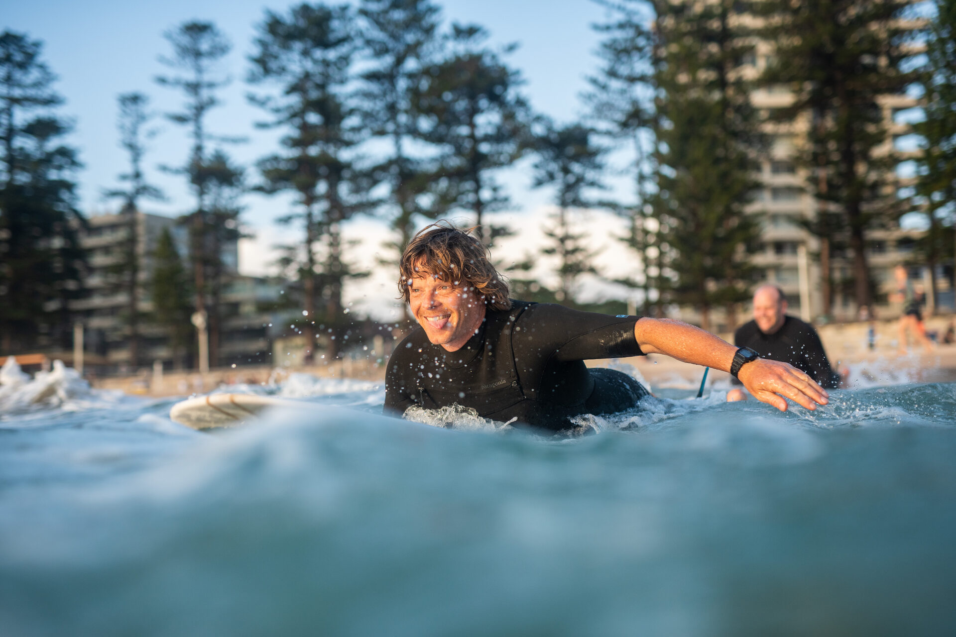 Pete Ceglinski surfing